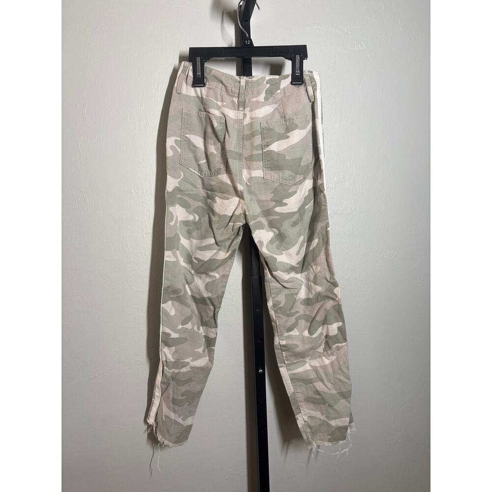 Mother The Shaker Chop Crop Fray Pants Womens XS 0 Desert Print Camo Raw Hem - Picture 7 of 10